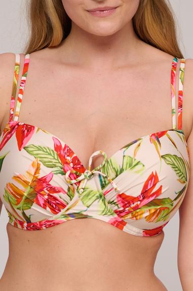 PrimaDonna Swim TANZANIA vadderad bikini-bh i balconette-modell Calm Tropics