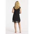 Damella nightdress with lace Black