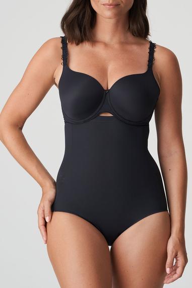 PERLE korkea muotoileva alushousu Charcoal