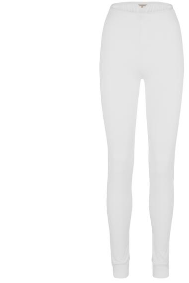 Lady Avenue Pure Silk leggings Luonnonvalkoinen