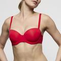 Marie Jo LOUIE padded balcony bra True Red