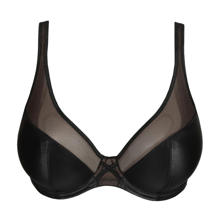 PrimaDonna Twist ZIPOLITE half padded plunge bra Black