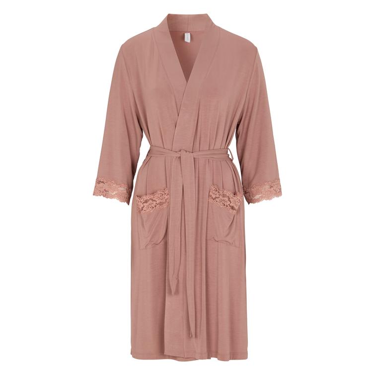 Damella aamutakki pitsisomisteilla Rosewood