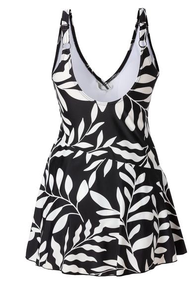 Trofé Sicily swimdress with prosthesis pockets Seagrass