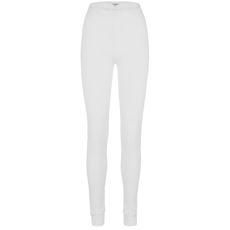 Lady Avenue Pure Silk leggings Luonnonvalkoinen
