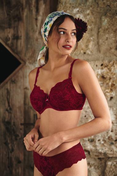 Anita Rosa Faia Bobette bh med helkupor B-E-kupor Ruby