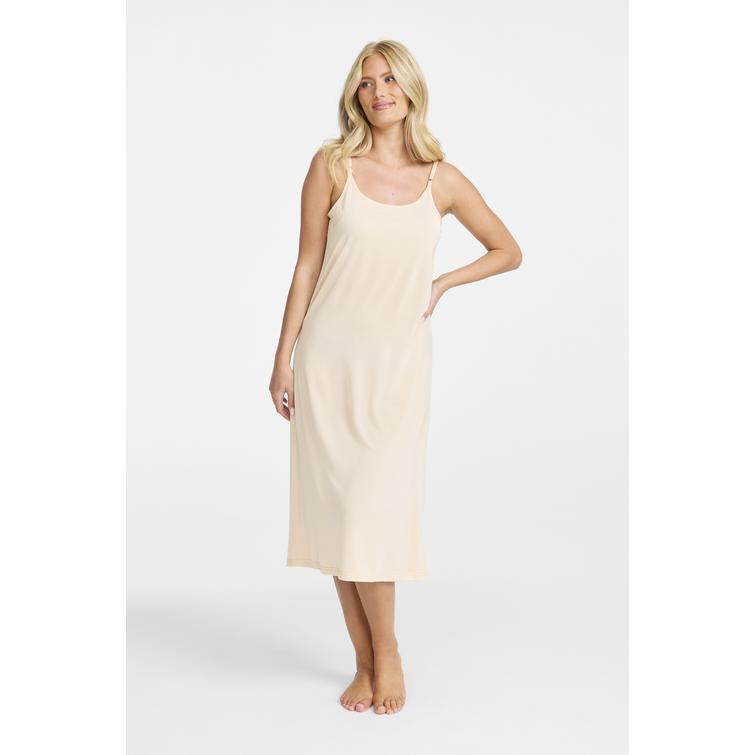 Damella lång underklänning Powder