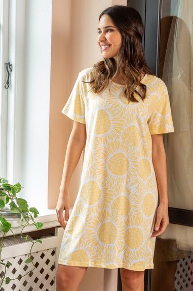Trof&eacute; cotton nightshirt Yellow