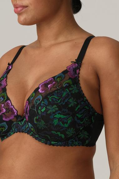 SAN ANGEL half padded plunge bra Peacock Feather