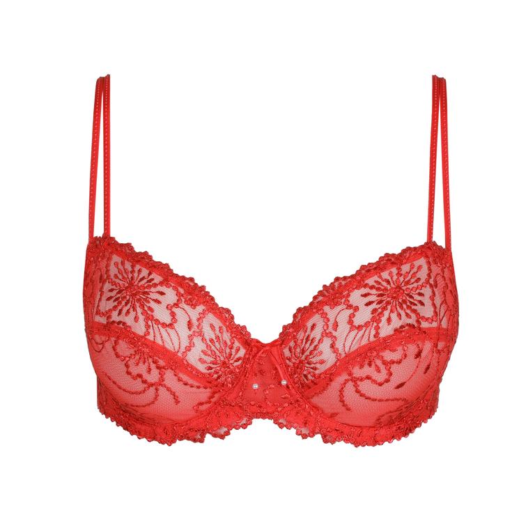 Marie Jo JANE balcony bra with horizontal seam True Red