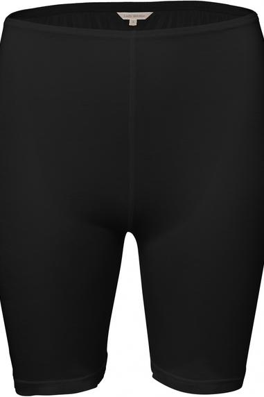 Lady Avenue Pure Silk lyhytlahkeinen housu Musta