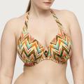 PrimaDonna Swim TUBOU half padded plunge bikini top Ikat Summer
