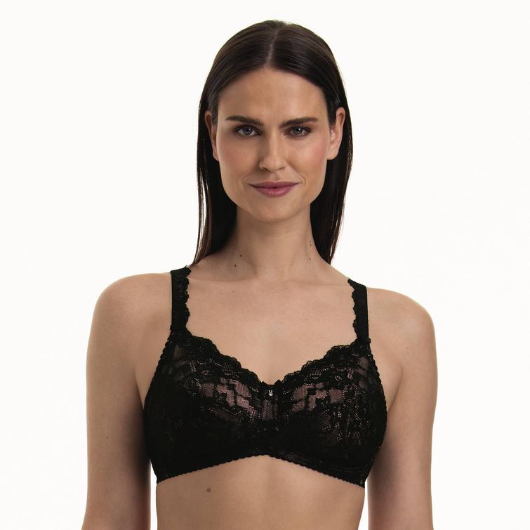 Anita Rosa Faia Bobette post mastectomy soft bra Black