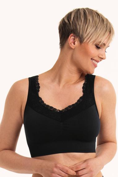 Anita Lotta Lace bh-topp med fickor Svart