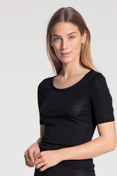 Calida True Confidence villasilkki t-paita Musta