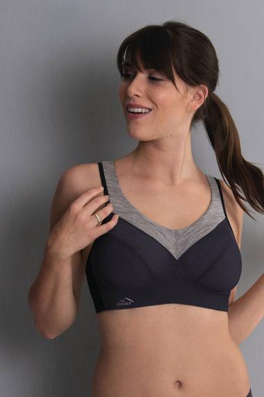 Anita Active PanAlp Wool -urheilurintaliivi Anthracite/Melange