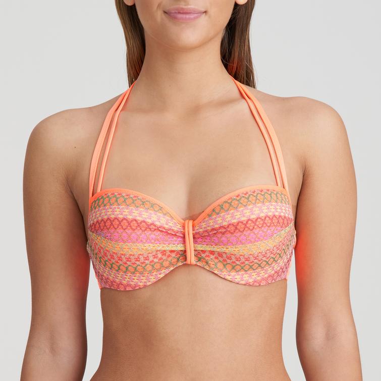 Marie Jo Swim ALMOSHI padded balcony bikini top Juicy Peach