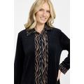 Damella morgonrock i velour Zebra