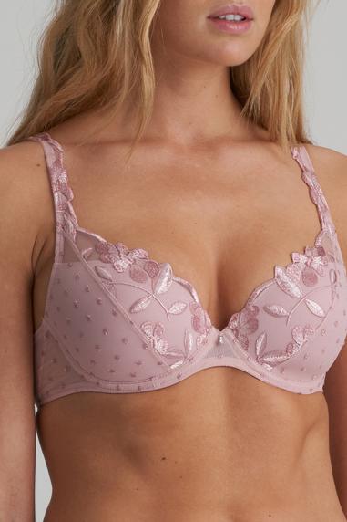 Marie Jo AGNES topattu plunge-rintaliivi Vintage Pink