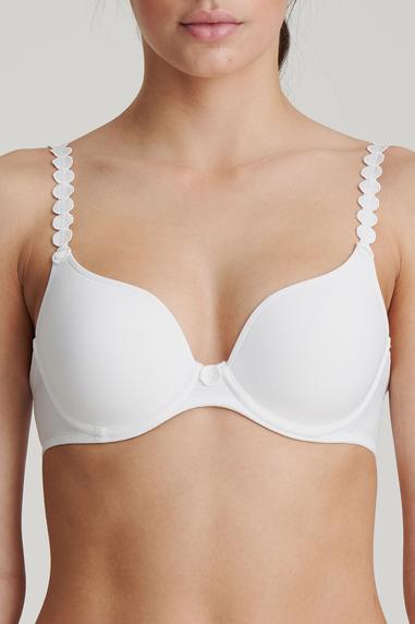 Marie Jo TOM topattu pisaramallinen rintaliivi Valkoinen