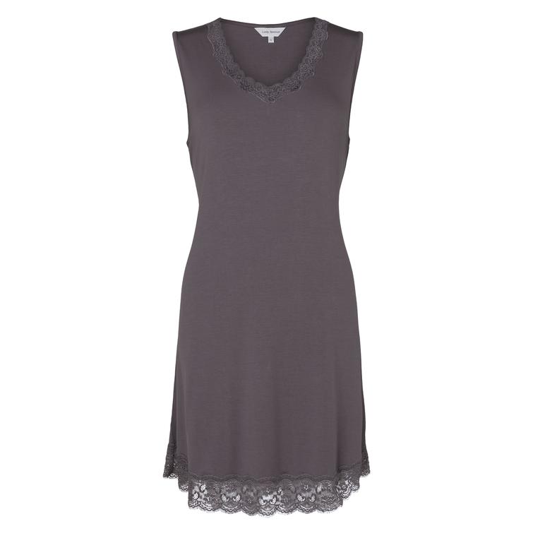 Lady Avenue yöpaita pitsillä Graphite