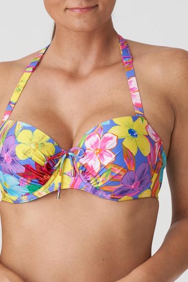 PrimaDonna Swim SAZAN vadderad bikini-bh i balconette-modell Blue Bloom