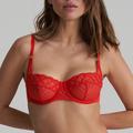 Marie Jo JHANA balconette-bh med vertikala sömmar Fiery Red