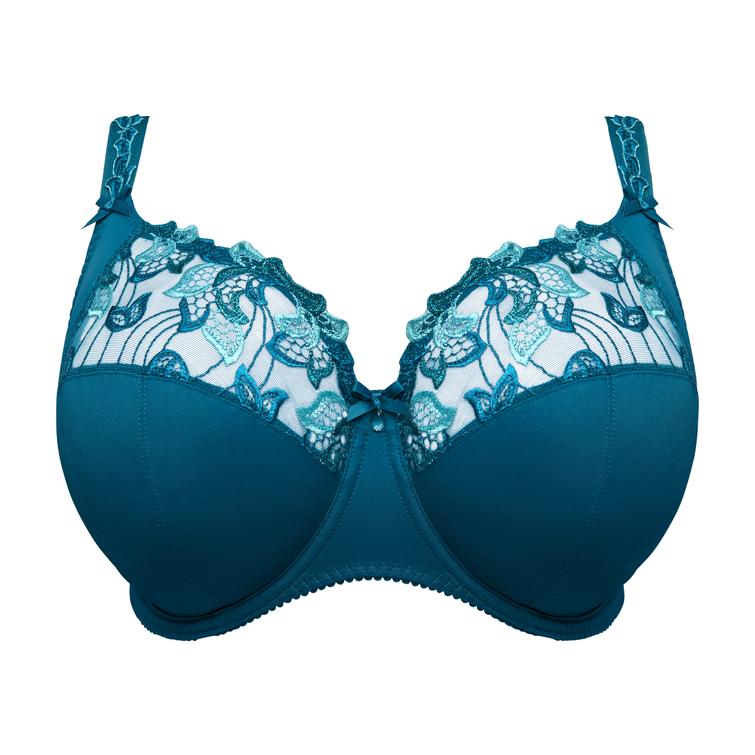 PrimaDonna DEAUVILLE full cup wire bra I-K cups Peacock