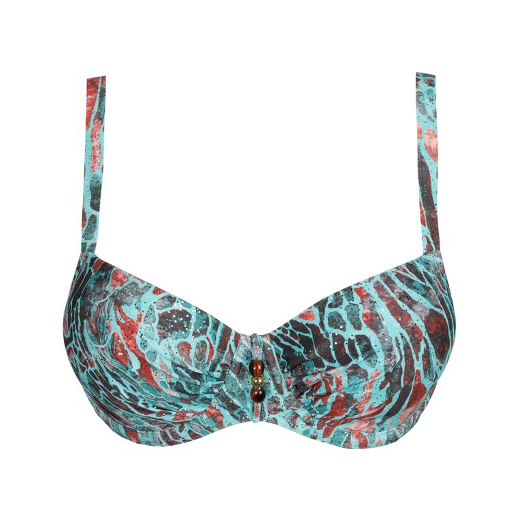 RIYAD padded balcony bikini top Turquoise Seas