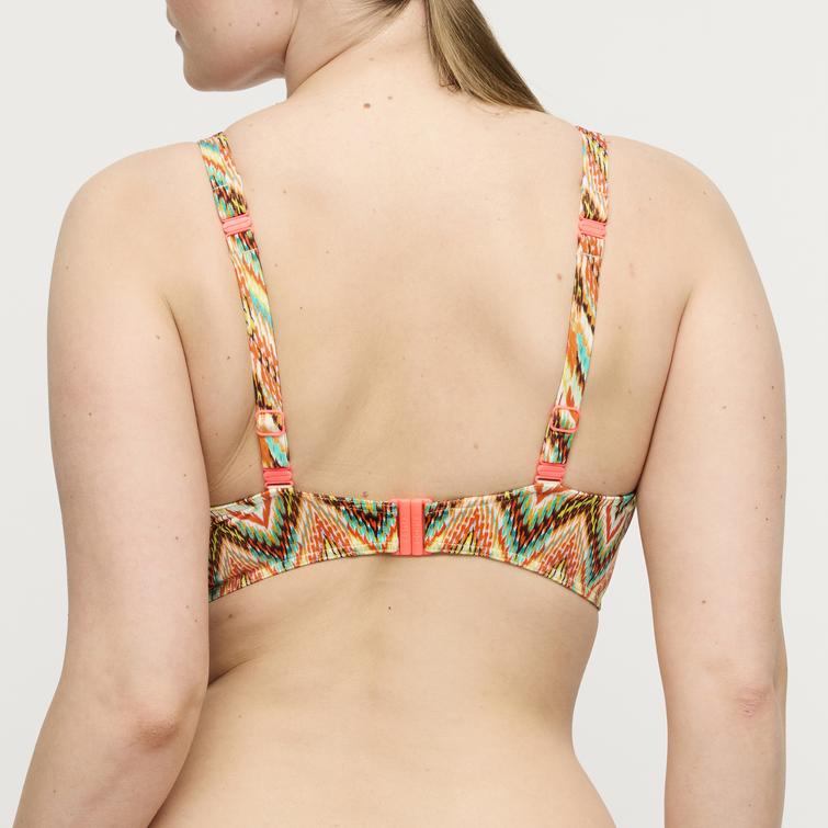 PrimaDonna Swim TUBOU half padded plunge bikini top Ikat Summer