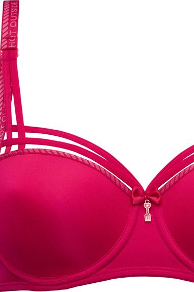 Marlies Dekkers Dame De Paris balconette-rintaliivi Azalea Red