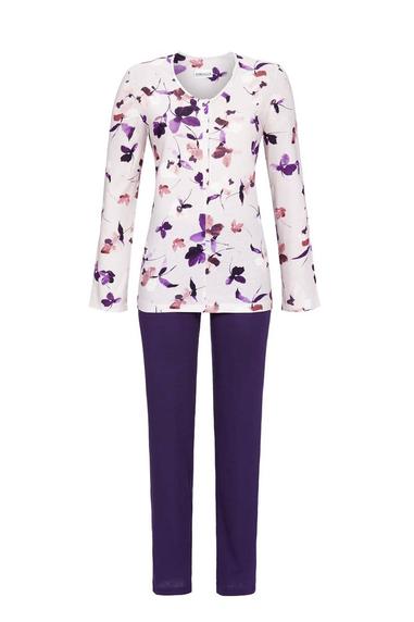 Ringella Women pajama with buttons Lavender