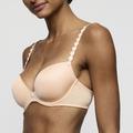 Marie Jo TOM padded plunge bra Peach Whisper