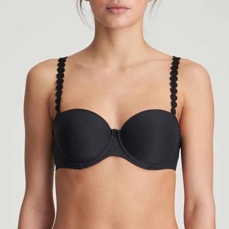 Marie Jo TOM padded strapless bra Charcoal