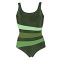 Wiki Bianca Classic+ muotoileva uimapuku Olive/Forrest