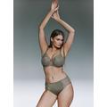 CALA LUNA botanique full cup bra, green