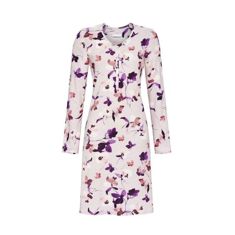 Ringella Women nattlinne med knapprad Lavendel