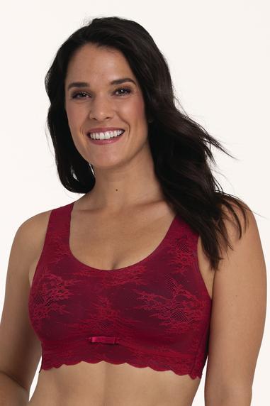 Anita Essential Lace bralette Punainen