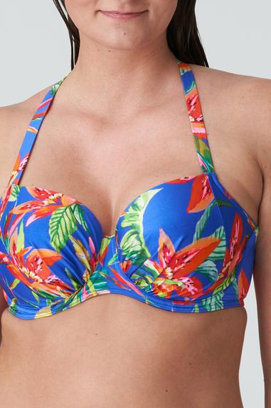PrimaDonna Swim LATAKIA padded balcony bikini top Tropical Rainforest