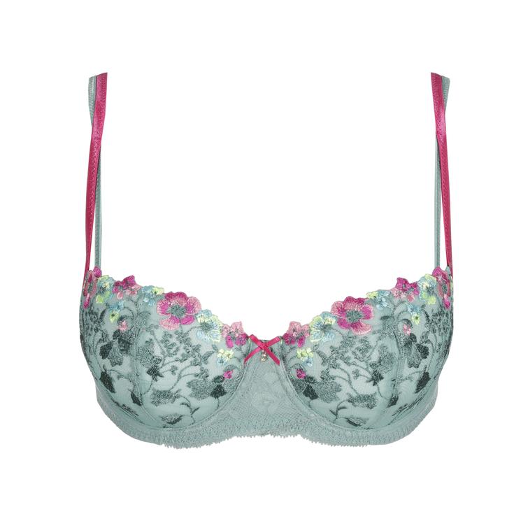 Marie Jo LIZELOT balcony bra with vertical seam Bali Green
