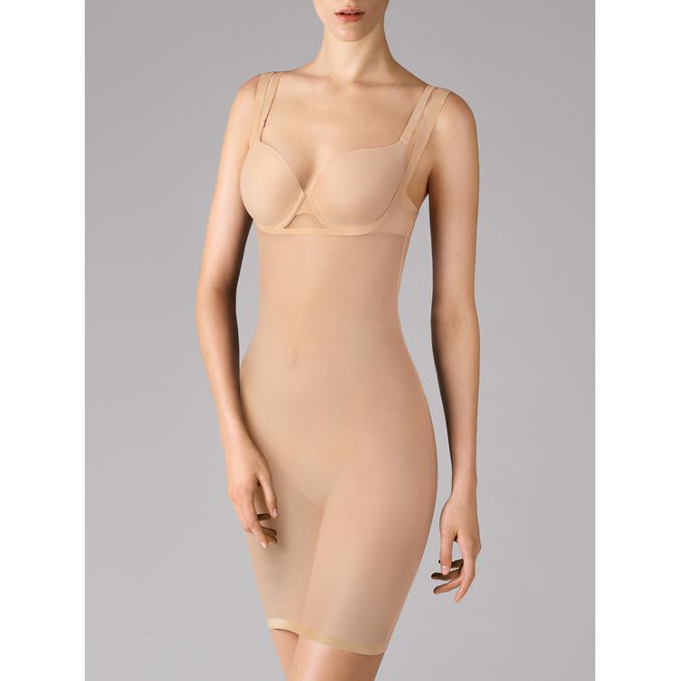 Tulle muotoileva alusmekko Nude