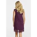 Damella nightdress with lace Plum