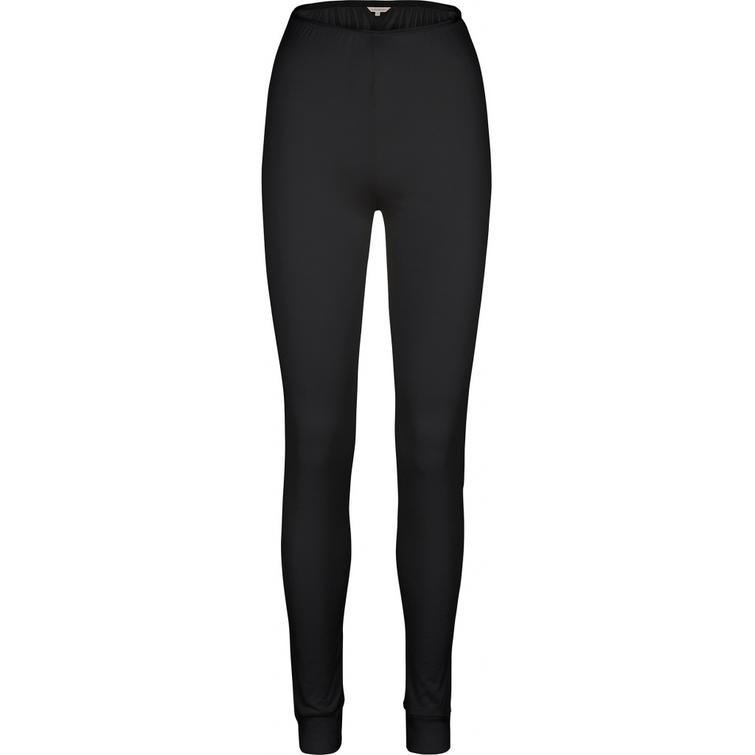 Lady Avenue Pure Silk Leggings Musta