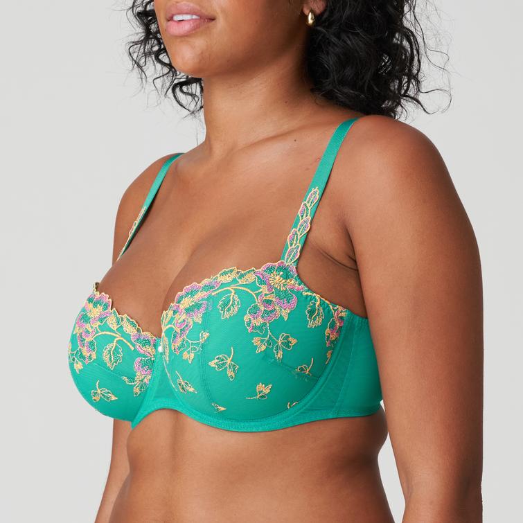 PrimaDonna LENCA topattu balconette-rintaliivi Sunny Teal