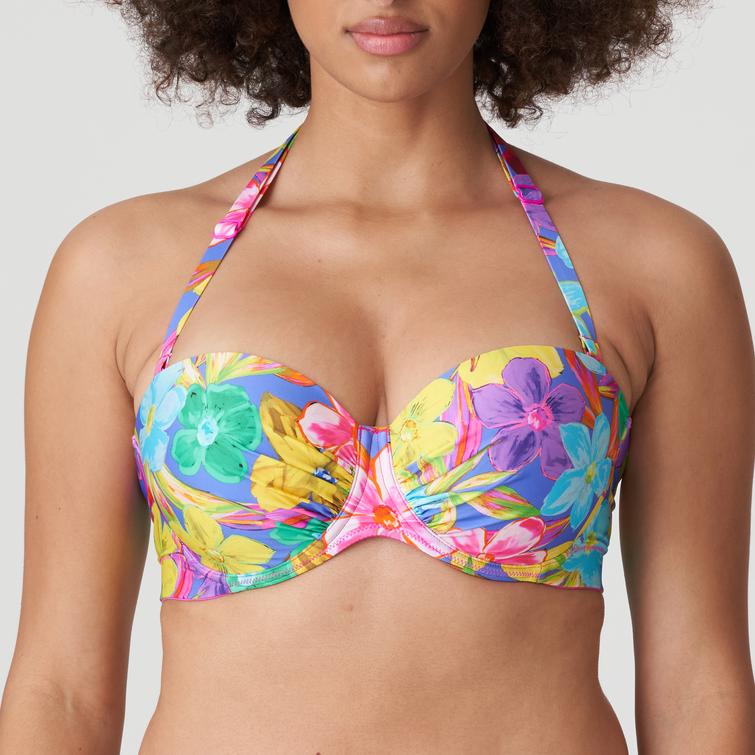 PrimaDonna Swim SAZAN olkaimeton bikiniliivi Blue Bloom