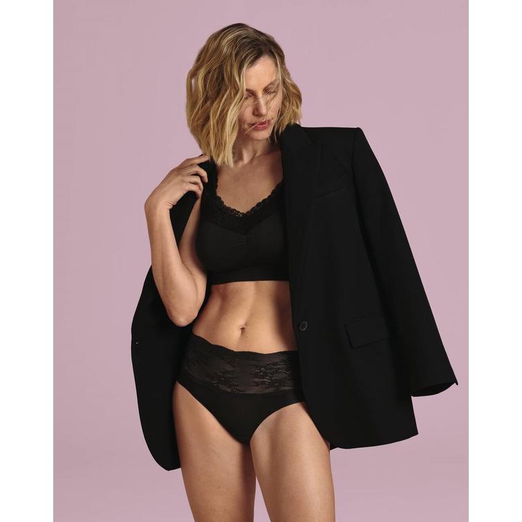 Anita Lotta Lace bh-topp med fickor Svart