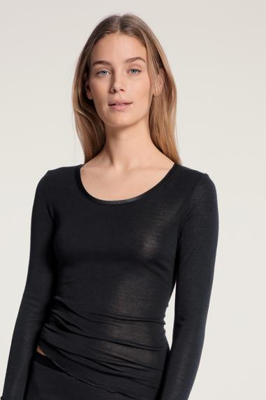 Calida True Confidence villasilkkialuspaita Musta