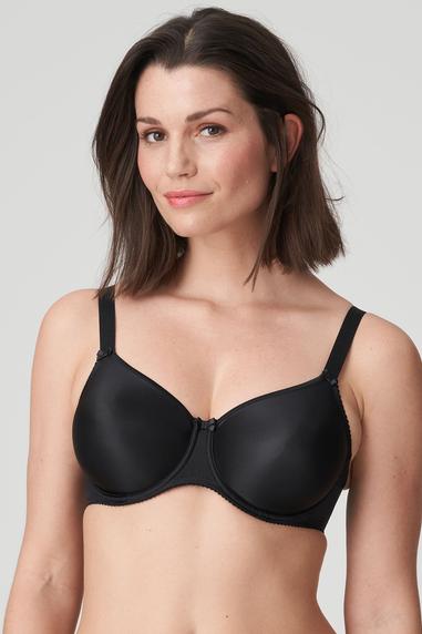 Satin bh med fullkupa Svart