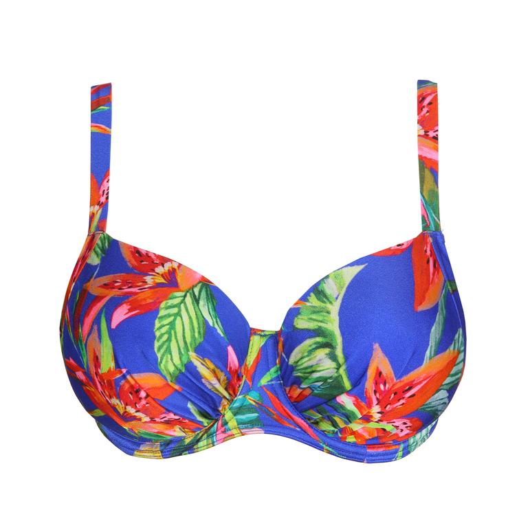 PrimaDonna Swim LATAKIA padded balcony bikini top Tropical Rainforest