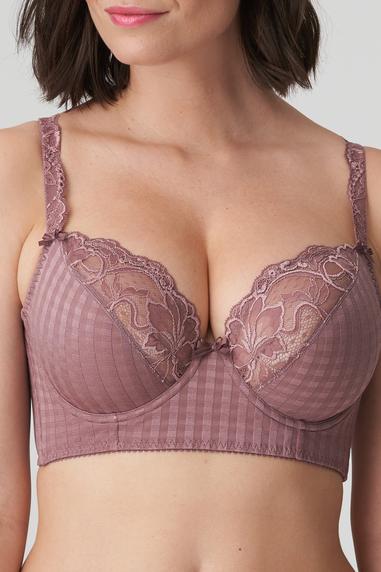 MADISON longline plunge bra Satin Taupe